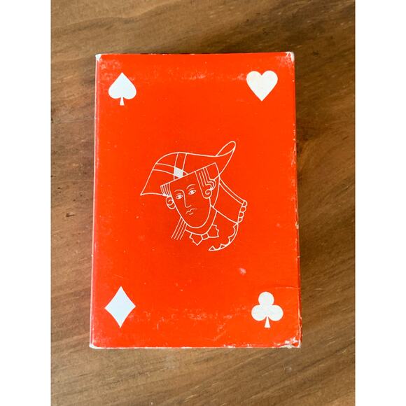 Royal 100% Plastic Playing Cards Red Washable LIKE NEW Vintage Bridge - Picture 3 of 10
